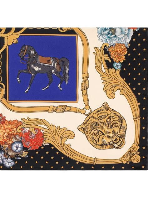 gucci scarf with horse|gucci scarf female.